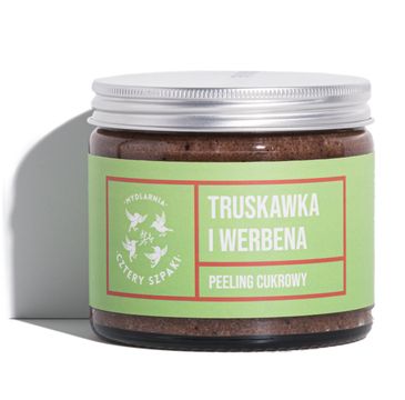 Mydlarnia Cztery Szpaki Peeling cukrowy do ciała Truskawka i Werbena (250 ml)