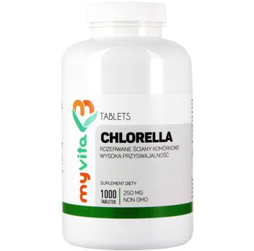 Myvita Chlorella 250mg suplement diety 1000 tabletek