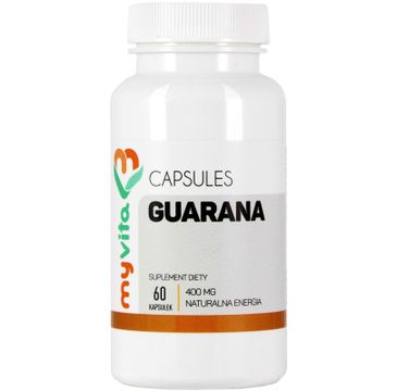 Myvita Guarana 400mg suplement diety 60 kapsułek