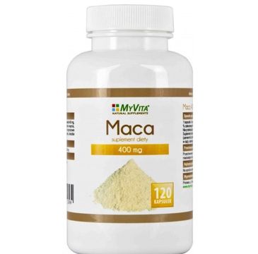 Myvita Maca 400mg suplement diety 120 kapsułek