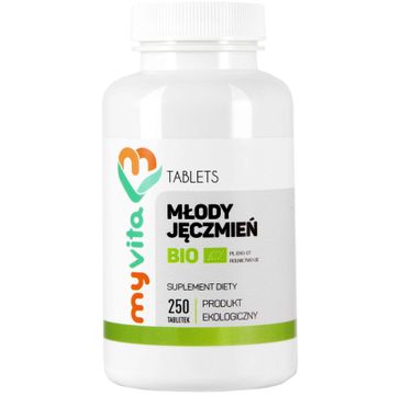 Myvita Młody Jęczmień Bio 500mg suplement diety 250 tabletek