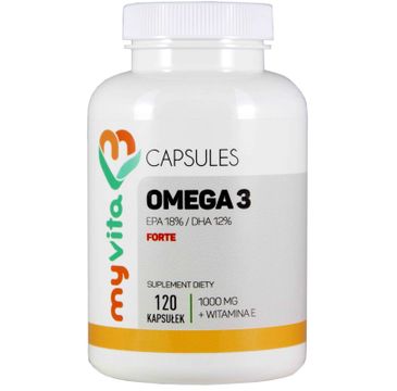 Myvita Omega 3 Forte 1000mg suplement diety 120 kapsułek