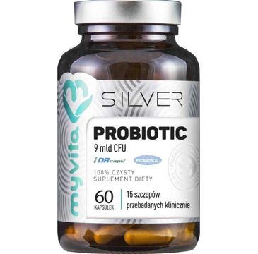 Myvita Silver Probiotic 9 mld CFU 100% czysty suplement diety 60 kapsułek