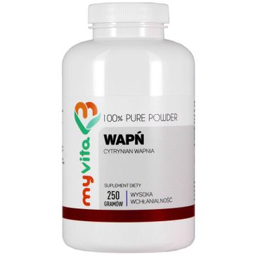 Myvita Wapń cytrynian wapnia suplement diety w proszku 250g