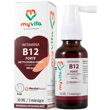 Myvita Witamina B12 100µg suplement diety 30ml