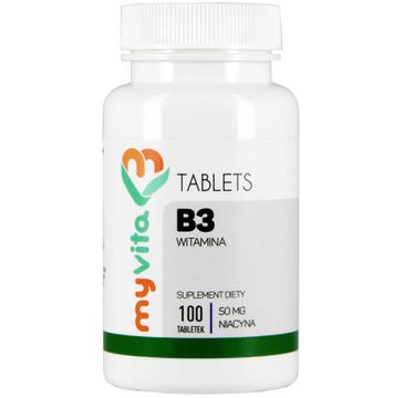 Myvita Witamina B3 50mg suplement diety 100 tabletek