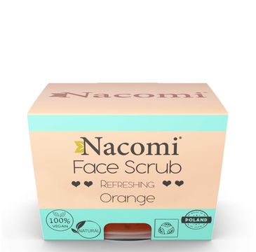 Nacomi Face Scrub peeling odświeżający do twarzy i ust Orange (80 g)