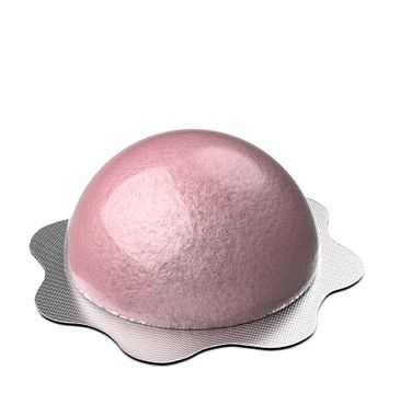 Nacomi Fizzing Bath Bomb półkula do kąpieli Sweet Raspberry Cupcake (51 g)