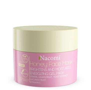 Nacomi Honey Face Mask maska miodowa rozświetlająco-nawilżająca (50 ml)