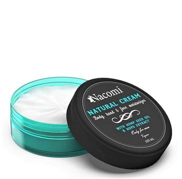 Nacomi Natural Cream krem z olejem konopnym dla mężczyzn (100 ml)
