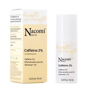 Nacomi Next Level rozświetlające serum pod oczy z kofeiną 2% (15 ml)