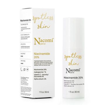 Nacomi Next Level Niacynamide 20% punktowe serum na przebarwienia (30 ml)