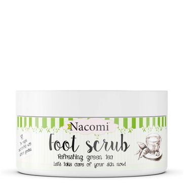 Nacomi Foot Scrub peeling cukrowy do stóp Zielona Herbata (125 g)