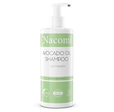 Nacomi Avocado Oil szampon do włosów z olejem awokado i keratyną (250 ml)