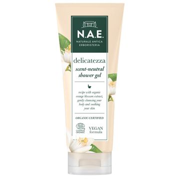 N.A.E Delicatezza Scent-Neutral Shower Gel łagodzący żel pod prysznic z ekstraktem z kwiatu pomarańczy (200 ml)