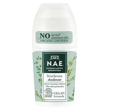 N.A.E Freschezza Deodorant dezodorant w kulce z ekstraktem z rozmarynu i liści organicznego tymianku (50 ml)