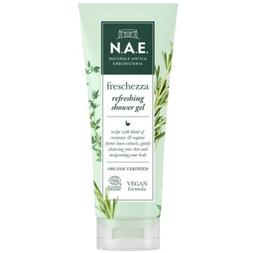 N.A.E Freschezza Refreshing Shower Gel odświeżający żel pod prysznic z ekstraktem z rozmarynu i liści organicznego tymianku (200 ml)