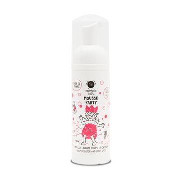 Nailmatic Kids Mousse Party mus do mycia ciała i włosów dla dzieci Strawberry 150ml