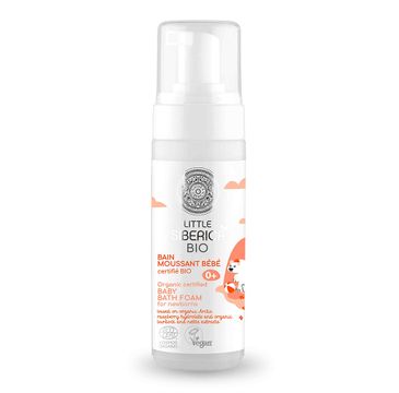 Natura Siberica Little Siberica Organic Certified Baby Bath Foam organiczna pianka do mycia dla dzieci z hydrolatem z maliny arktycznej 0+ (160 ml)