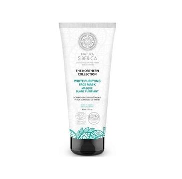 Natura Siberica The Northern Collection White Purifying Face Mask biała maska oczyszczająca do twarzy (80 ml)