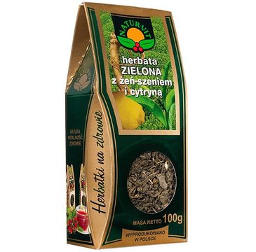 Natura Wita Herbata Zielona z żeń-szeniem i cytryną 100g