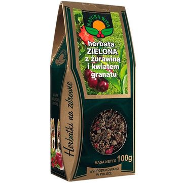 Natura Wita Herbata zielona z żurawiną i kwiatem granatu 100g