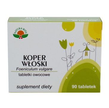 Natura Wita Tabletki Owocowe Koper Włoski suplement diety 90 tabletek