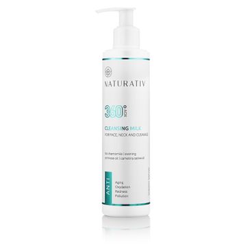 Naturativ 360 AOX Cleansing Milk For Face Neck & Cleavage mleczko do demakijażu do twarzy szyi i dekoltu (250 ml)