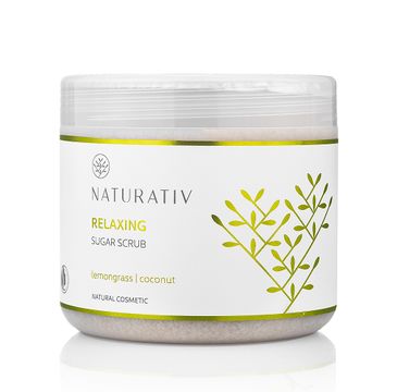 Naturativ Relaxing Sugar Scrub relaksujący scrub cukrowy Trawa Cytrynowa & Kokos (500 ml)