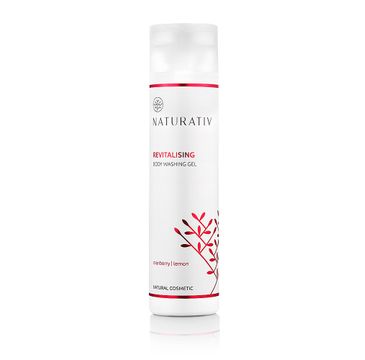 Naturativ Revitalising Body Washing Gel rewitalizujący żel myjący do ciała Żurawina & Cytryna (200 ml)