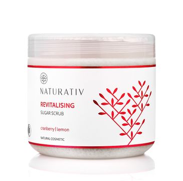 Naturativ Revitalising Sugar Scrub rewitalizujący scrub cukrowy Żurawina & Cytryna (500 ml)