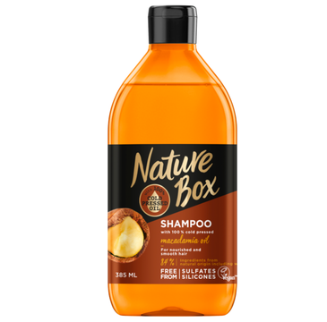 Nature Box Macadamia Oil szampon do włosów odżywczo-wygładzający (385 ml)
