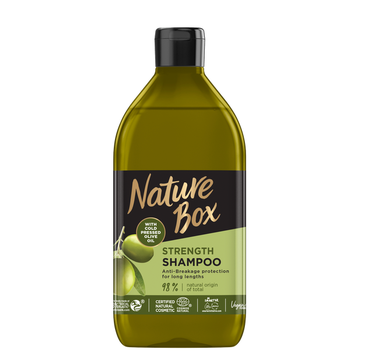 Nature Box Olive Oil szampon wzmacniający z olejem z oliwek (385 ml)