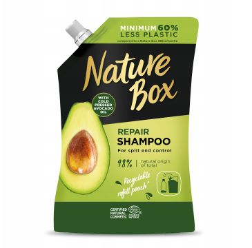 Nature Box Repair Shampoo szampon do włosów Avocado Oil Refill (500 ml)