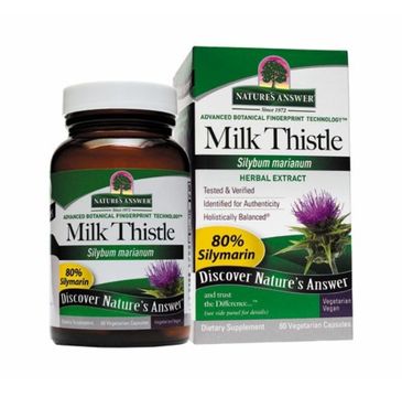 Nature's Answer Milk Thistle ostropest plamisty suplement diety 60 kapsułek