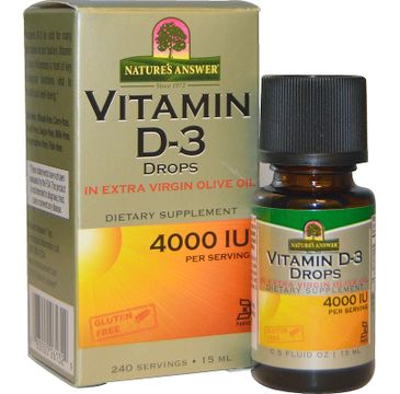 Nature's Answer Vitamin D-3 Drops witamina D-3 suplement diety 15ml