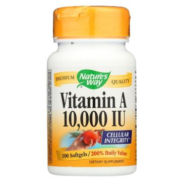 Nature's Way Vitamin A 10000 IU witamina A suplement diety 100 kapsułek