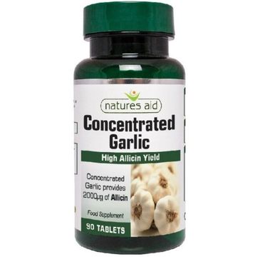 Natures Aid Concentrated Garlic 2000µg wyciąg z czosnku suplement diety 90 tabletek