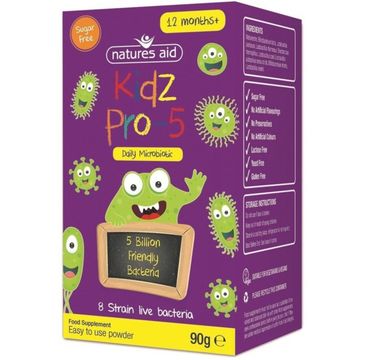 Natures Aid Kidz Pro-5 Microbiotic suplement diety 90g