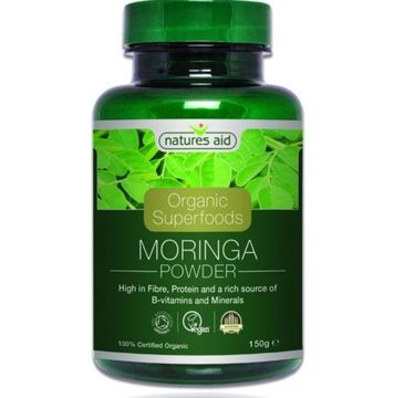 Natures Aid Organic Superfoods Moringa suplement diety 150g