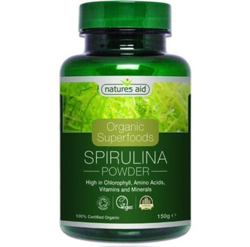 Natures Aid Organic Superfoods Spirulina suplement diety 150g