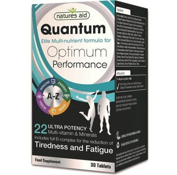 Natures Aid Quantum Optimum Performarce Tiredness and Fatigue suplement diety 30 tabletek