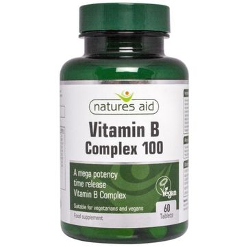 Natures Aid Vitamin B Complex Mega Potency suplement diety 60 tabletek