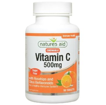 Natures Aid Vitamin C 500mg With Rosehips And Bioflavonoids suplement diety 50 tabletek