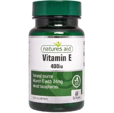 Natures Aid Vitamin E 400IU suplement diety 60 kapsułek