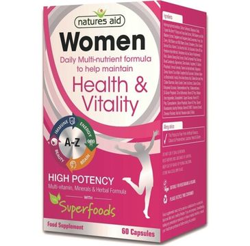 Natures Aid Women Health & Vitality suplement diety 60 kapsułek