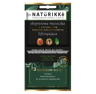 Naturikke – Ekspresowa maseczka z naturalnym kwasem hialuronowym (10 ml)