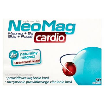 NeoMag Cardio suplement diety wspomagający prawidłowe krążenie krwi 50 tabletek