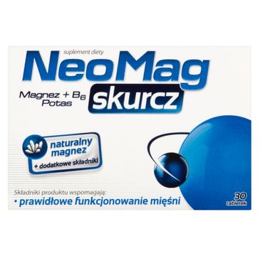 NeoMag Skurcz suplement diety wspomagający prawidłowe funkcjonowanie mięśni 30 tabletek