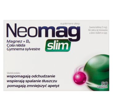 NeoMag Slim suplement diety wspomagający odchudzanie 50 tabletek